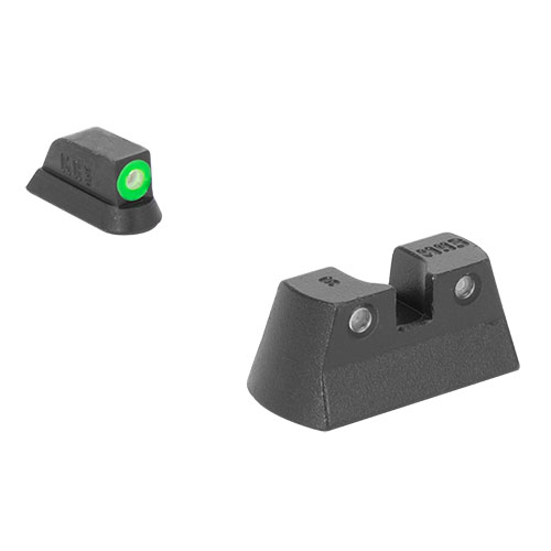 HYPER BRIGHT sights offer unmatched visibility with tritium illumination, durable steel construction, and a snag-free design for quick target acquisition day or night.