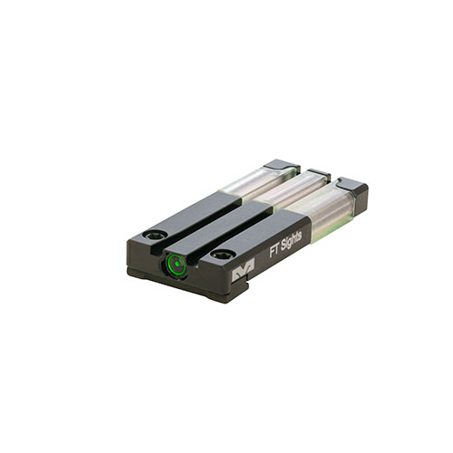 MEPRO FT Bullseye™ sights offer fast, bright, and intuitive aiming with tritium and fiber optics, ensuring precision in all lighting conditions.