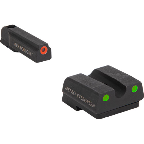 Mepro Evergreen™ offers super bright LED sights for CZ P10, enhancing target acquisition and hit probability in all conditions with 5 years of reliable operation.