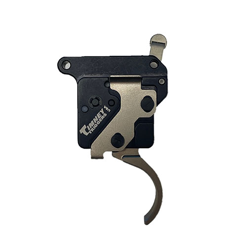 Timney's REMINGTON 7 W/SAFETY trigger offers easy drop-in installation, adjustable pull weight (2-4lb), and reliable safety for enhanced shooting confidence.