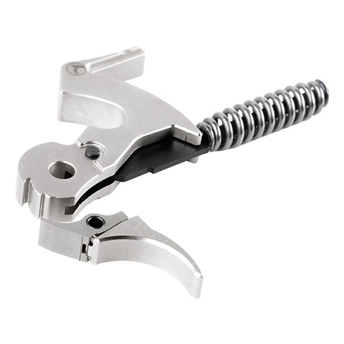 Timney's Marlin Lever Action Trigger offers a 3-3.5 lb pull, nickel-plated durability, and easy drop-in installation for improved accuracy and control.