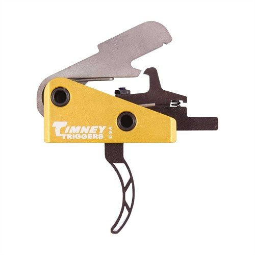Timney AR-15 trigger offers a smooth, crisp 4lb pull with drop-in installation, durable S7 tool steel hammer, and no gunsmithing required for reliability.