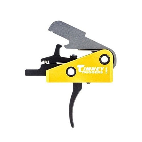 Timney AR-15 Trigger offers a solid curved design with a factory-set 4 lb pull weight, enhancing accuracy for Colt Mil-Spec AR-15 / M4 and clones.