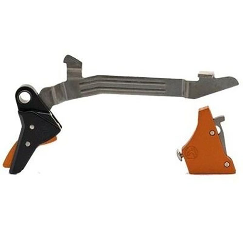 Timney's Ultimate Builder's Kit for Glock Gen 3-4 features a 2.5-3lb pull weight, stainless steel striker, and enhanced reliability for superior performance.