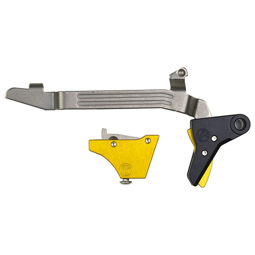 Upgrade your Glock Gen 3-4 with the Timney Alpha Red Competition trigger, featuring a precise 3lb pull weight for enhanced accuracy and performance.