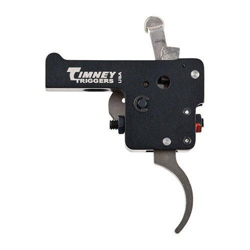 Timney HOWA 1500 trigger features a lightweight aluminum housing, adjustable pull weight (1.5-4lbs), and a lifetime warranty for reliable performance.