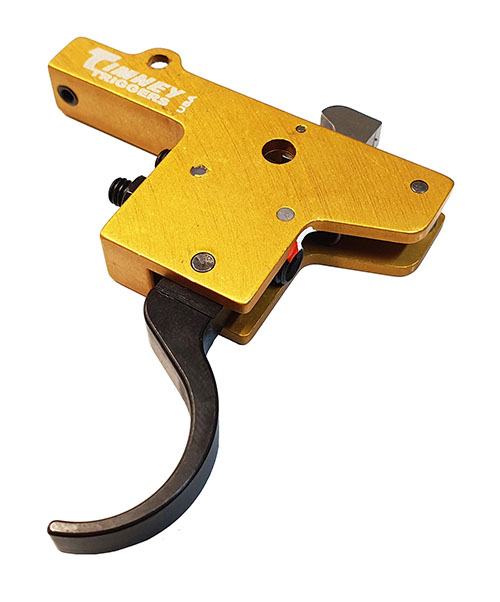 Upgrade your Swedish Mauser M93/M96 with the Timney Featherweight trigger, featuring adjustable pull weight, polished parts, and easy installation for precision shooting.