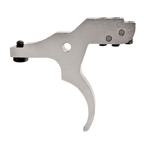 SAVAGE TRIGGERS by TIMNEY offers a nickel-plated, adjustable pull weight (1.5-4 lbs) for smooth operation, compatible with multiple Savage models.