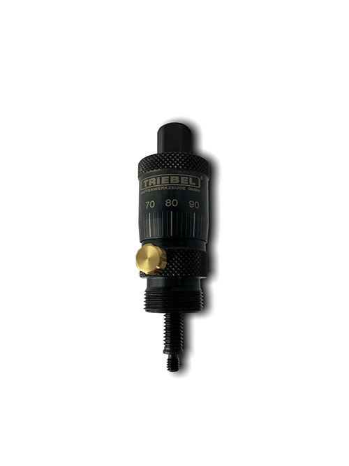 Discover the Fine Adjuster Triebel ClickXact®: precision adjustments in 0.02 mm steps, robust design, and compatibility with various dies for ultimate reloading control.