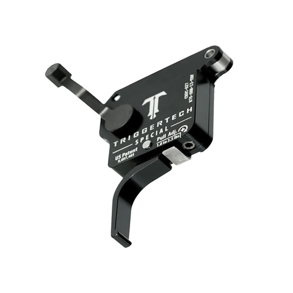TRIGGERTECH Rem700 Special - Right - Bolt release - Straight Flat (PVD Black)
