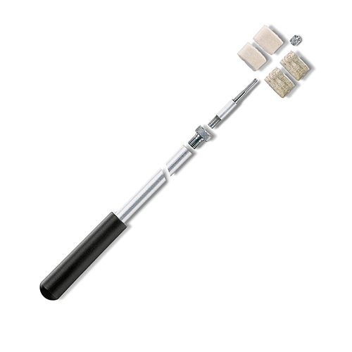 VFG's 2-part cleaning rod offers exceptional stability with solid aluminum construction, a firm screw connection, and compatibility with 9/32