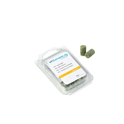 VFG INTENSIVE barrel cleaner offers efficient, deep cleaning for cal. 4-4.5mm barrels without brushes, using highly absorbent and elastic wool felt.