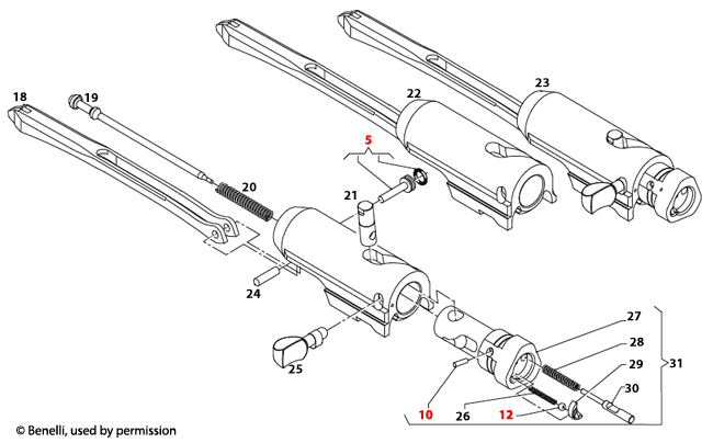 Benelli U.S.A.® R1 Bolt Assembly 