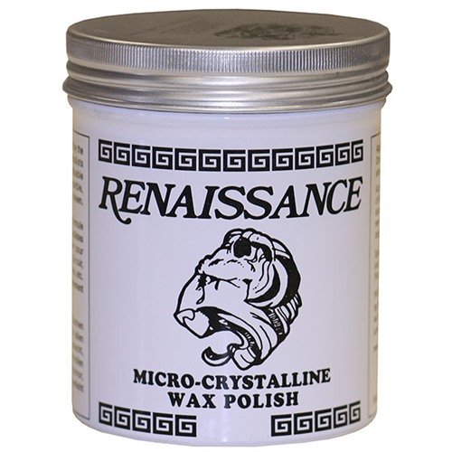 Renaissance Micro-Crystalline Wax provides a brilliant luster, moisture resistance, and protects surfaces from wear, oxidation, and grime, ensuring long-lasting beauty.