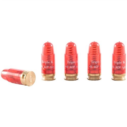 DELUXE SNAP CAPS .45 ACP protect firing pins with spring-loaded primers, ensuring safe dry-fire practice while preventing mix-ups with live rounds.