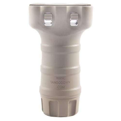 PICATINNY STUBBY GRIP improves weapon control with a low-profile design, prevents hand fatigue, and features a waterproof compartment for small parts.