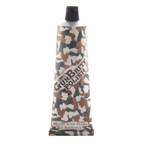 GUNBRITE effectively removes powder fouling, rust, and tarnish from various firearm finishes, leaving a polished look without an oily residue.