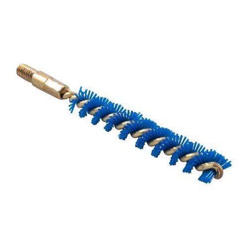 IOSSO Nyflex Rifle Bore Brushes offer tough, flexible cleaning with blue bristles that prevent sticking, ensuring a scratch-free clean for handguns, rifles, and shotguns.