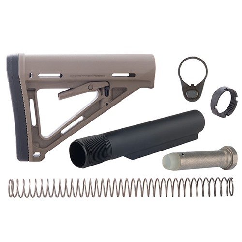 AR-15 MOE Stock Assy offers lightweight durability, ergonomic design for solid cheekweld, quick adjustments, and reinforced polymer construction for reliability.