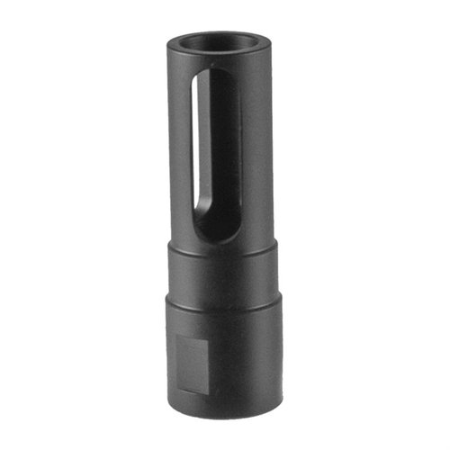 AR 308 Flash Hider combines classic styling with effective flash suppression, featuring durable carbon steel, QPQ finish, and 5/8