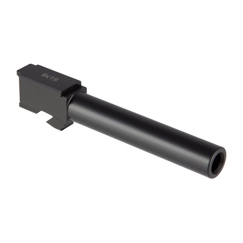 Convert your Glock® 22 to 9mm with this match-grade barrel, featuring durable Black Nitride finish, precise 416R stainless steel, and easy drop-in installation.
