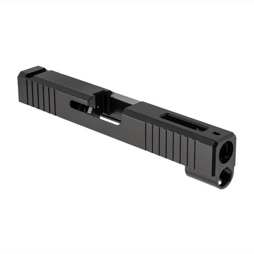 Upgrade your Glock 48 with a Front Cut Slide for improved grip, enhanced cooling, and compatibility with G43x/43, all in a durable black Nitride finish.