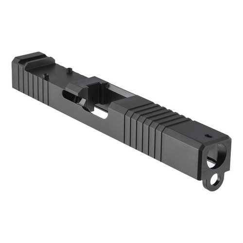 Upgrade your Glock® 17 Gen3 with the RMR Slide featuring wraparound serrations, optic-ready slot, and durable finishes for enhanced performance and style.