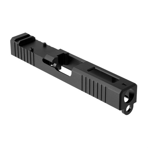 Brownells RMR Slide for Glock® 19 Gen3 features a pre-cut RMR mounting slot, window for airflow, and is machined from durable 17-4 stainless steel.