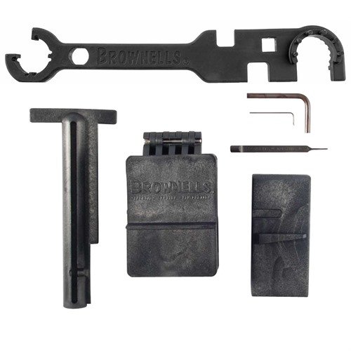 Brownells AR-15/M16 Critical Tools Kit offers essential tools like an Armorer's Wrench and Vise Blocks for building, customizing, and maintaining your AR-15 or M16.