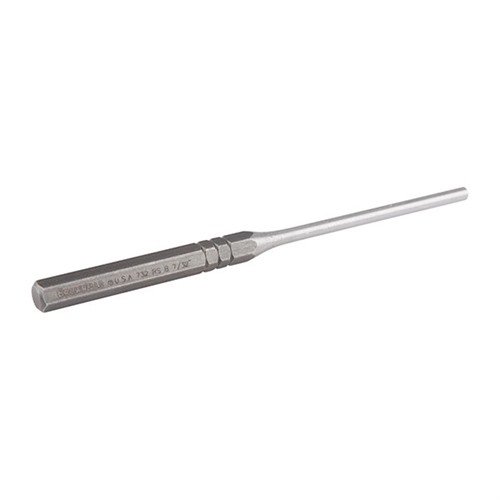 Brownells Premium Roll Pin Punches feature hardened carbon steel and a spherical tip design for precise roll pin installation, ensuring efficiency and preventing damage.