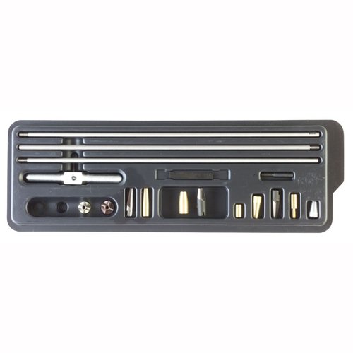 .22-.32 MASTER CHAMFERING KIT offers precise, chatter-free chamfering for .22 and .32 calibers, reducing fouling and enhancing accuracy with versatile tools.