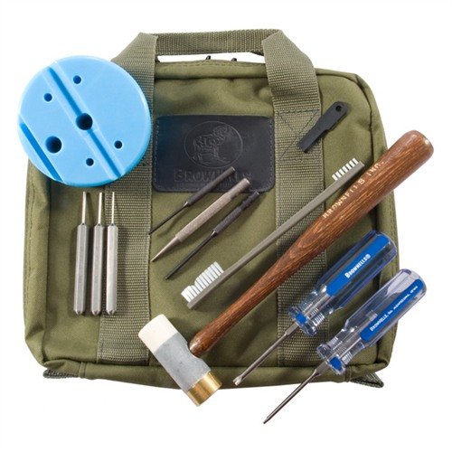 Brownells Pistol Field Pack for S&W M&P offers a durable, organized toolkit with essential tools for efficient maintenance and repair of your M&P pistol.