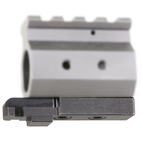 Modular Gas Block Lug allows easy attachment of bayonets or bipods to your AR-15, made from durable 4140 steel for strength and quick installation with an Allen wrench.