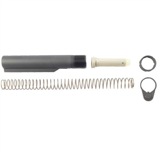 This AR-15/M16 Buffer Tube Assembly kit includes all components for easy buttstock mounting, ensuring quality fit and function for your rifle or carbine.