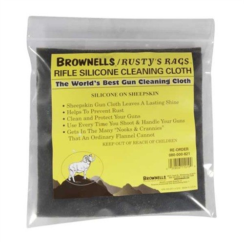 Extra-thick silicone-impregnated sheepskin cloth cleans, protects, and preserves your firearms, ensuring they look new while preventing rust and moisture.