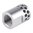 BROWNELLS SHORT MUZZLE BRAKE 22 CALIBER 1/2-28 SS SILVER