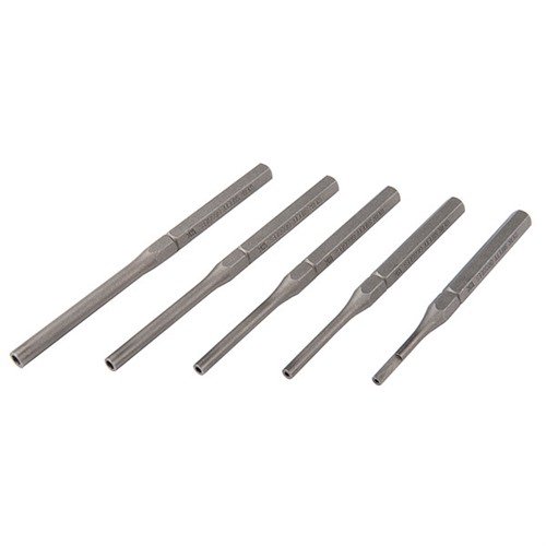 Brownells Premium Roll Pin Holders ensure precise alignment and effortless installation of roll pins, made from durable high carbon 5160 steel for reliable use.