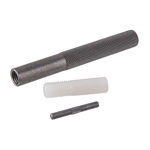 NYLON/BRASS DRIFT PUNCH offers a durable hi-impact steel handle, interchangeable tips for mar-free punching, and is ideal for gunsmiths and machinists.