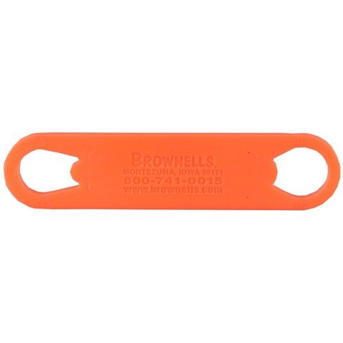 Brownells Can't Mar™ 1911 Auto Bushing Wrench: unbreakable, pocket-sized, double-ended tool that removes barrel bushings without damaging finishes.