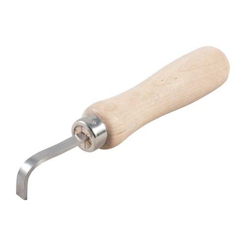 HARD FIT CURL SCRAPERS offer precise wood removal for a perfect fit, featuring tempered tool steel, ergonomic handles, and sizes for any inletting task.