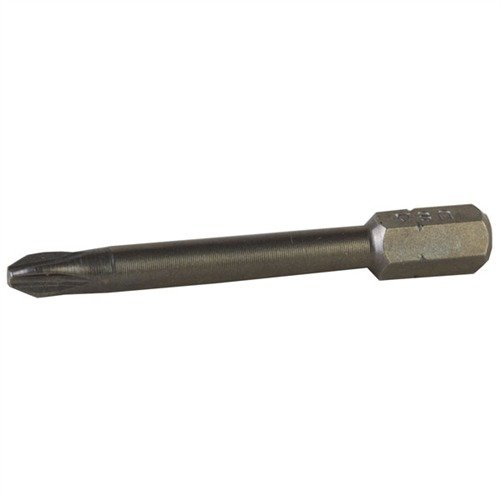 Brownells Super-Long Phillips Bit offers extended reach for deep screws, durable hardened steel construction, and precision fit for flawless recoil pad installation.