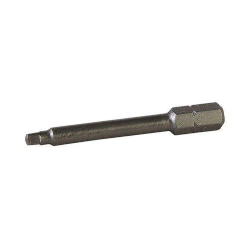 SQUARE RECESS BIT fits Remington screws perfectly, featuring a long, round shank to prevent gouging recoil pads. Ideal for precise gunsmithing.
