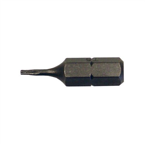 TORX® BITS - T5 set includes 10 durable bits, each 1" long with a &frac14;" shank, perfect for scope rings, autos, and appliances. Essential for every gunsmith!