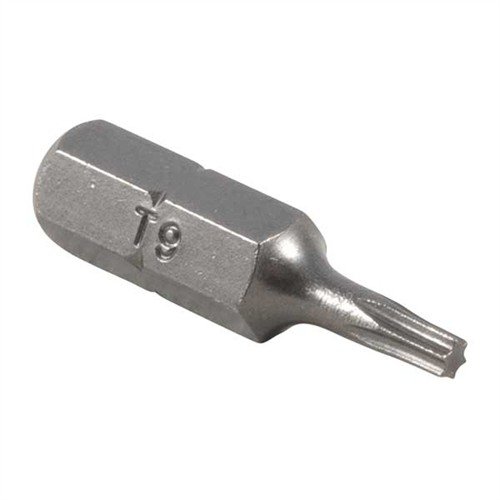 TORX® BITS set includes ten durable bits, perfect for scope rings, autos, and appliances. T-10 bit fits Brownells Scope Ring Screws. 1