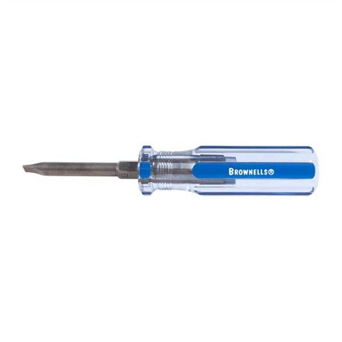 Brownells Fixed-Blade Gunsmith's Screwdrivers offer precision-ground tips for perfect screw fit, short blades for control, and comfortable handles for secure grip.