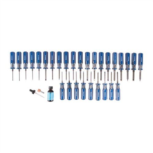 Brownells Fixed-Blade Screwdriver Sets feature hardened steel construction, ergonomic handles, and precise parallel-ground blades for optimal torque and durability.
