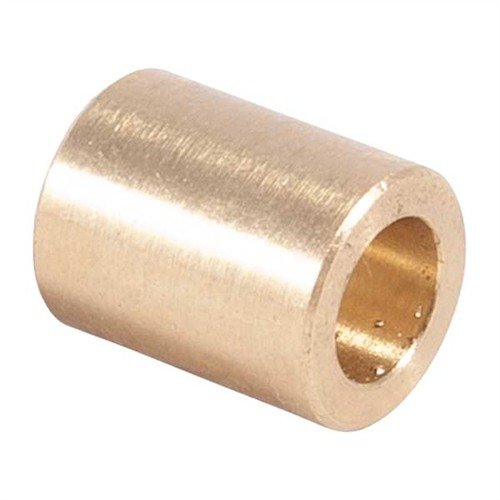 Removable brass pilots for precise centering of Chamfer Tool Extension Rod, eliminating cutter runout while ensuring effective chip removal in various calibers.