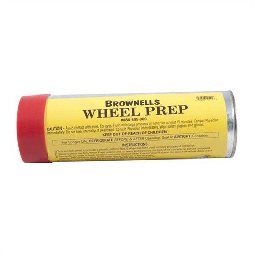 Brownells WHEEL PREP™ conditions your wheels for maximum polish absorption, saving time and material while ensuring a cleaner workspace. Ideal for greaseless polishes!