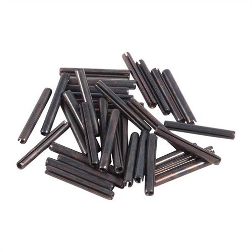 Convenient black roll pin assortment with 850 pins in various sizes, ideal for gunsmithing and shop tasks; easy to use, cuttable, and secure.