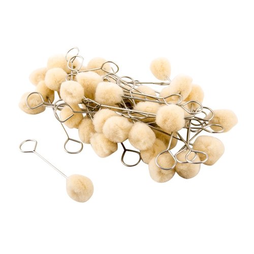 SHOP SWABS 40 PACK from BROWNELLS features strong wire handles and large dauber-type swabs, perfect for cold blues and versatile shop applications.